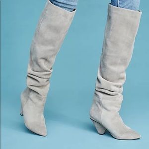 Jeffrey Campbell Senita cone boots in Taupe